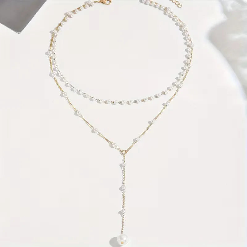 Ketting met faux parels