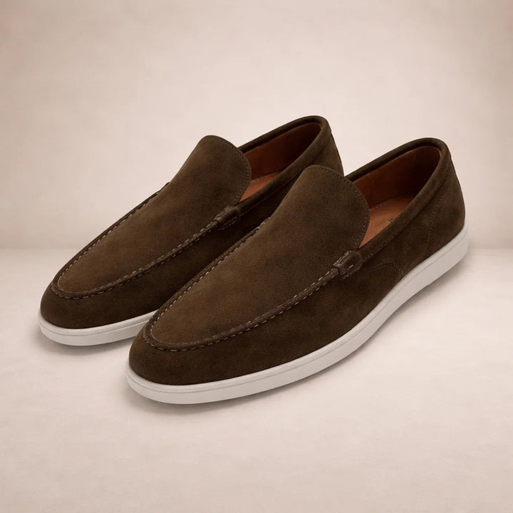 Casual loafers Heren Regular Fit Bovenwerk van leer Instapmodel