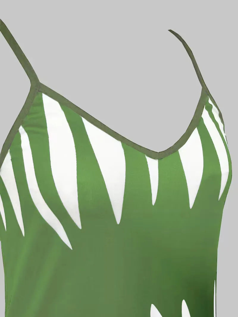 A-lijn jurk met spaghetti straps