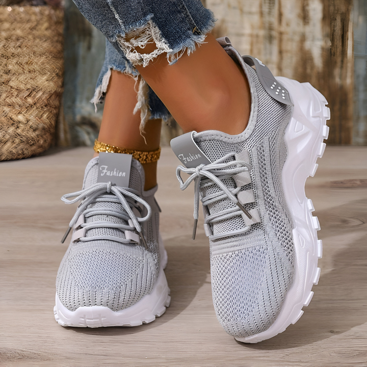 Sportieve Lichtgewicht Sneakers Met Chunky Zool voor Dames