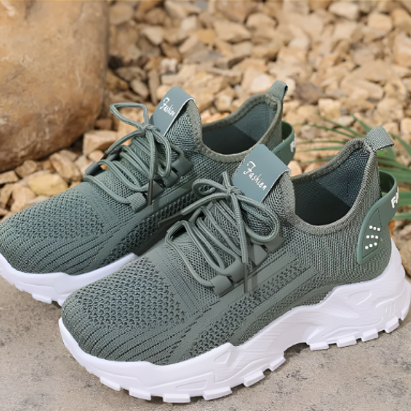 Sportieve Lichtgewicht Sneakers Met Chunky Zool voor Dames