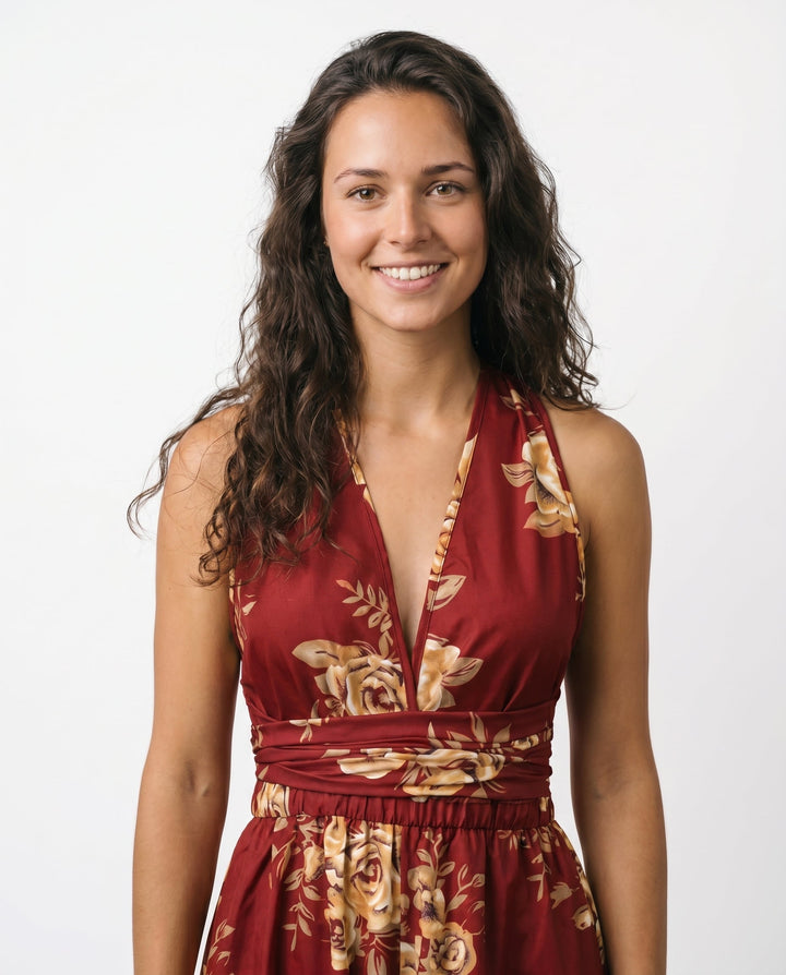 Mini Jurk voor Dames met Bloemenprint en Spaghettibandjes