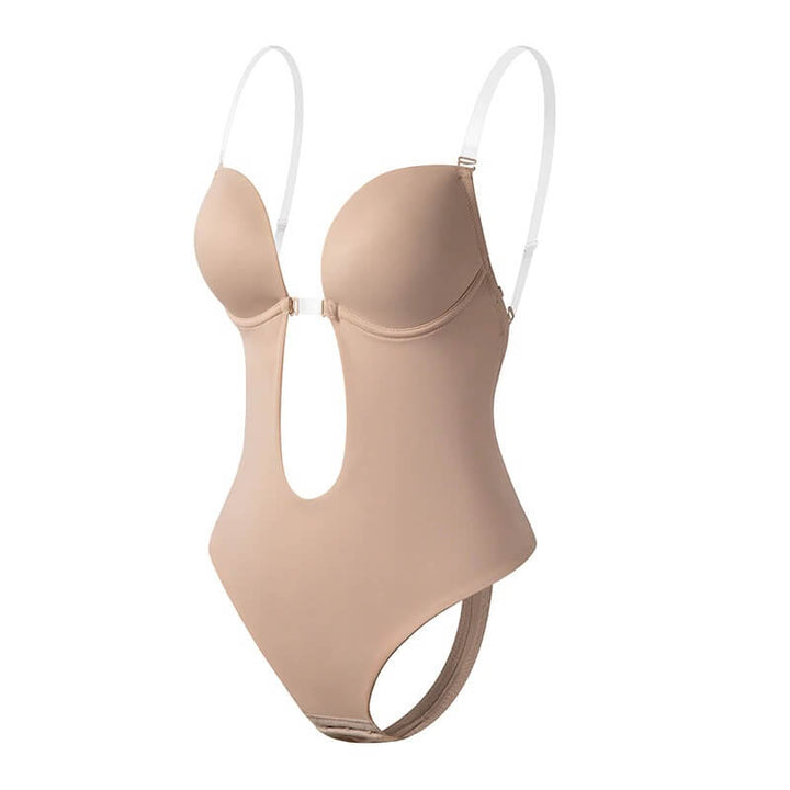 Corrigerende Body Met Push Up En Diepe Uitsnede Voor Dames