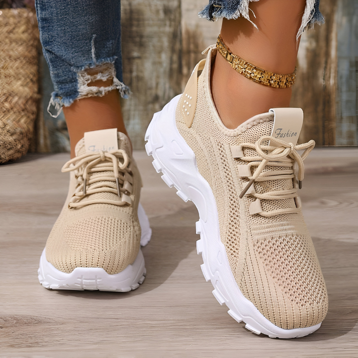 Sportieve Lichtgewicht Sneakers Met Chunky Zool voor Dames