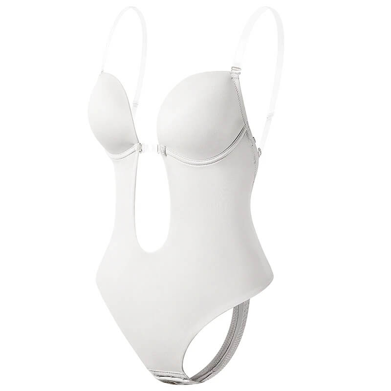 Corrigerende Body Met Push Up En Diepe Uitsnede Voor Dames