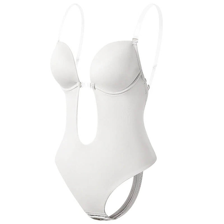 Corrigerende Body Met Push Up En Diepe Uitsnede Voor Dames