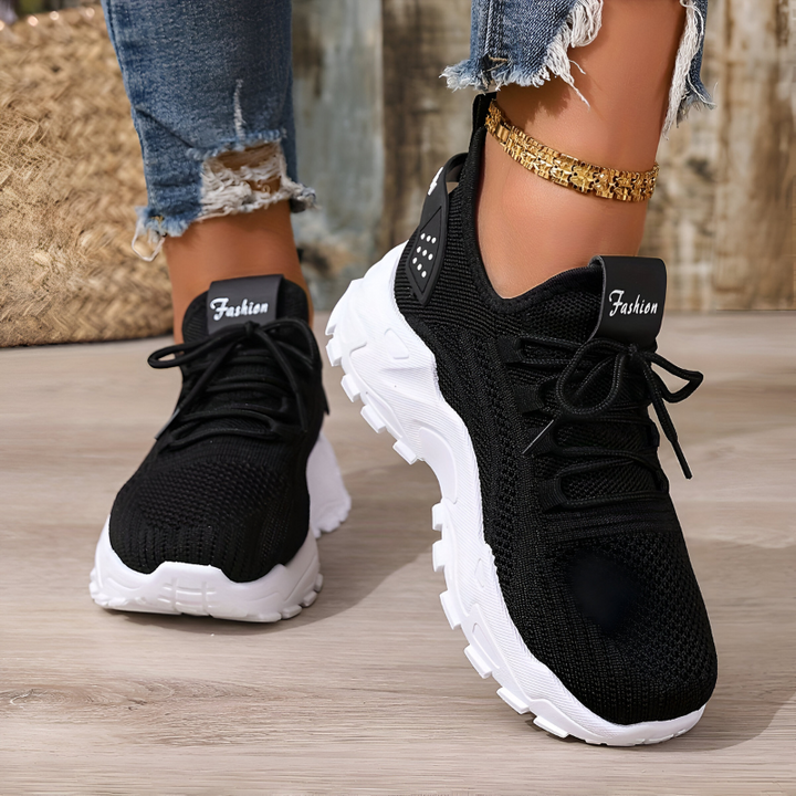 Sportieve Lichtgewicht Sneakers Met Chunky Zool voor Dames