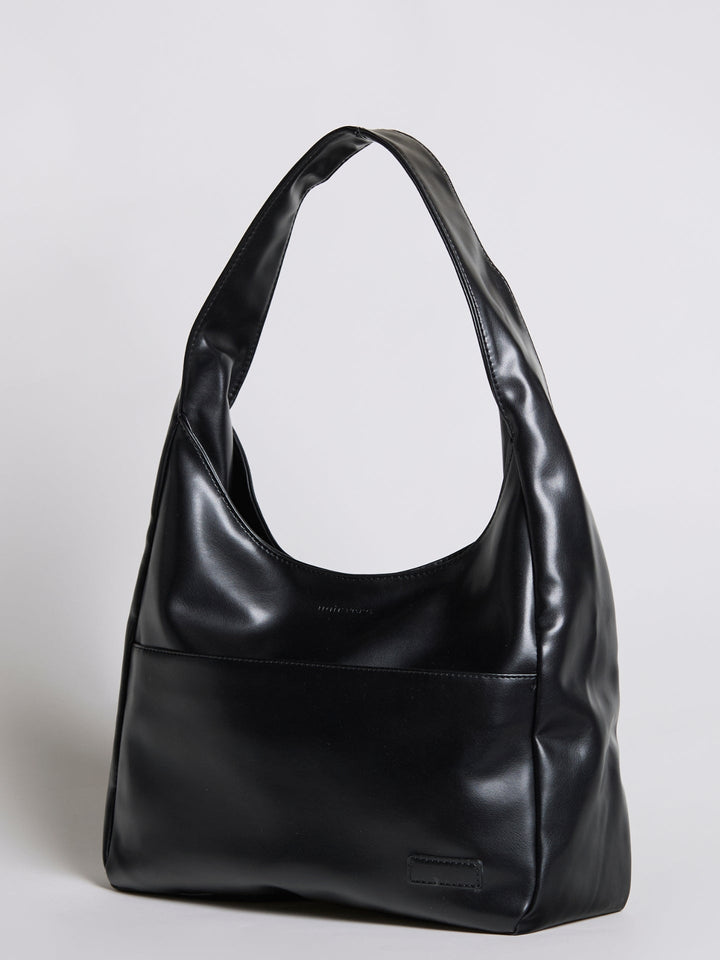 Minimalistisch vegan leer hobo schoudertas