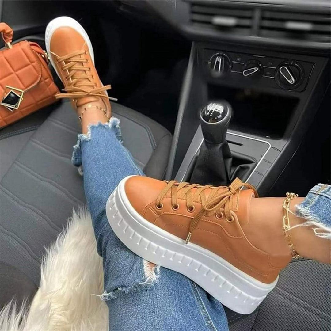 Lage Platform Sneakers Met Dikke Zool Voor Dames