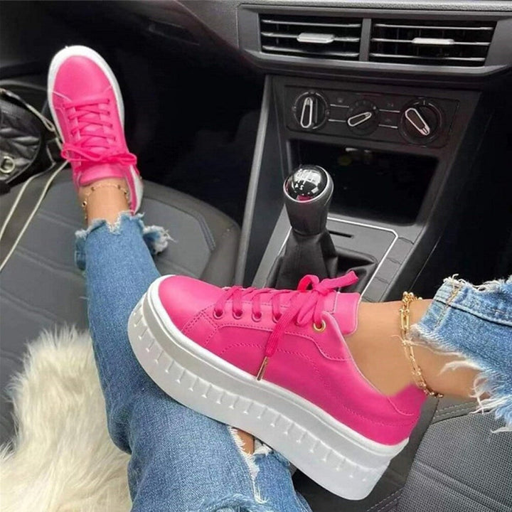 Lage Platform Sneakers Met Dikke Zool Voor Dames