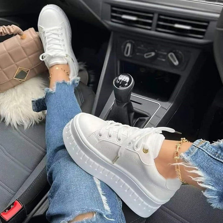 Lage Platform Sneakers Met Dikke Zool Voor Dames