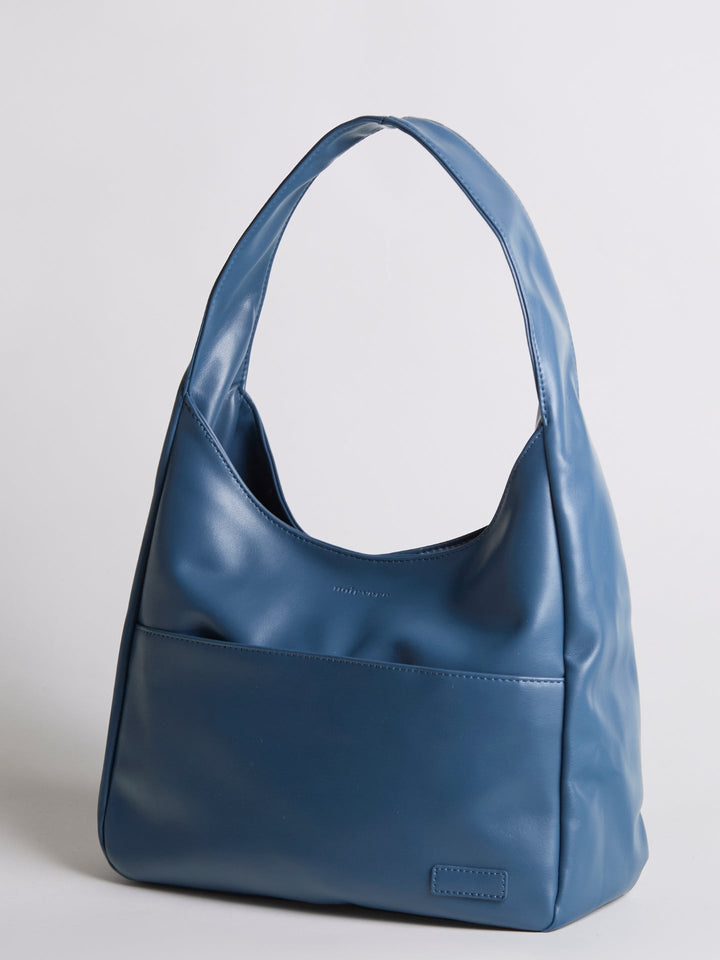 Minimalistisch vegan leer hobo schoudertas