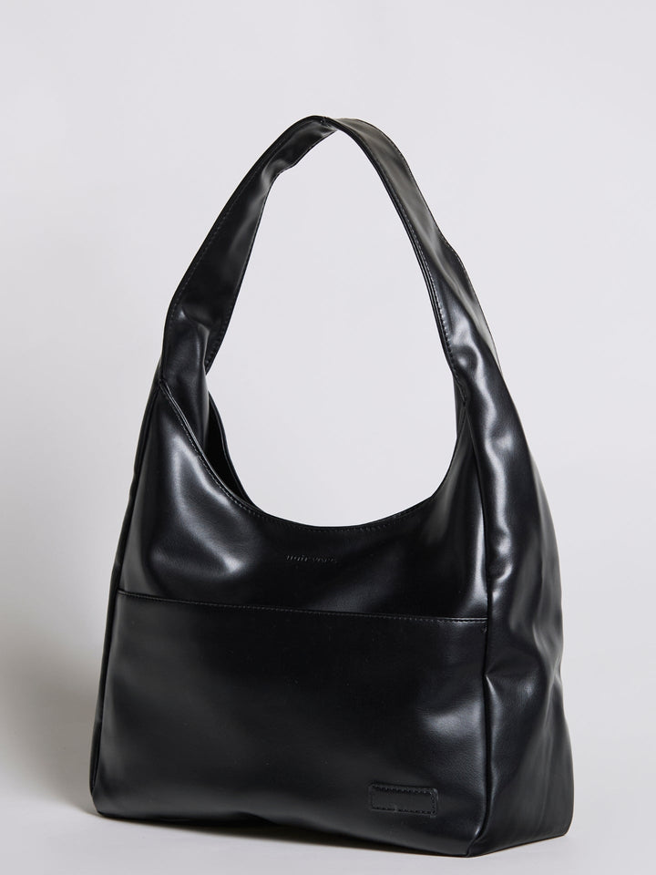 Minimalistisch vegan leer hobo schoudertas