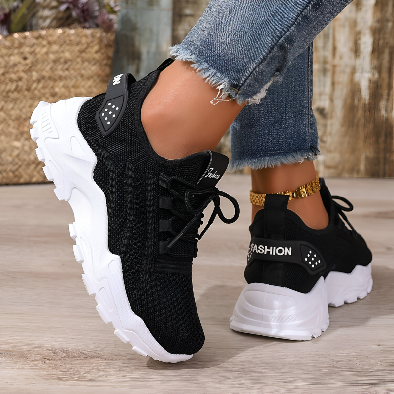 Sportieve Lichtgewicht Sneakers Met Chunky Zool voor Dames