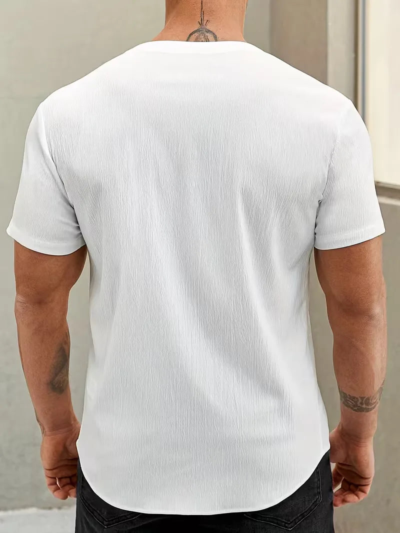 Shirt met mandarin kraag