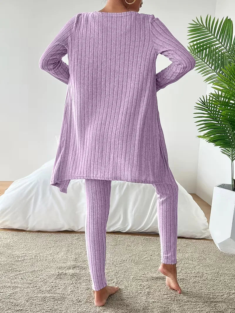 Driedelige set met cardigan