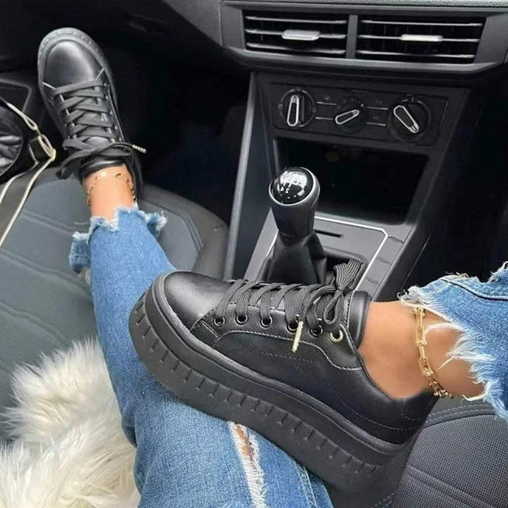 Lage Platform Sneakers Met Dikke Zool Voor Dames