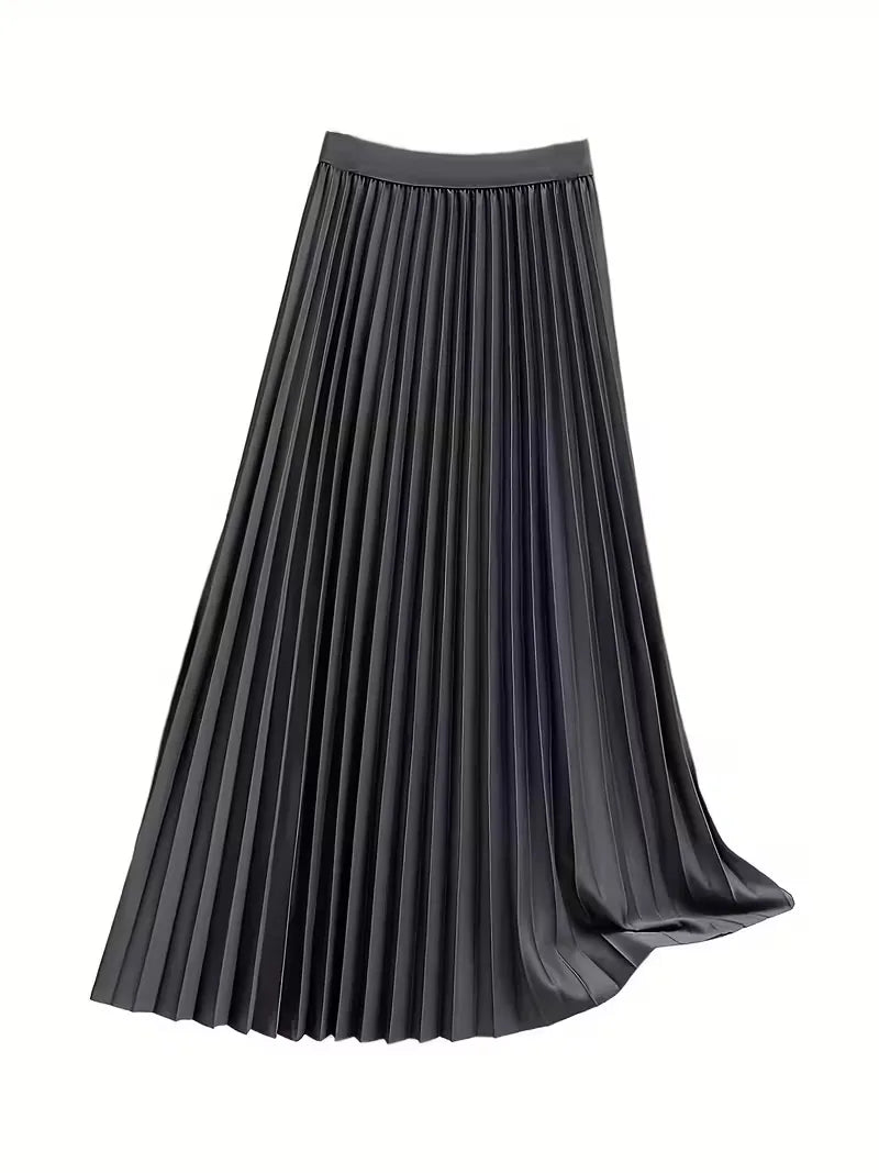 Plooirok met hoge taille