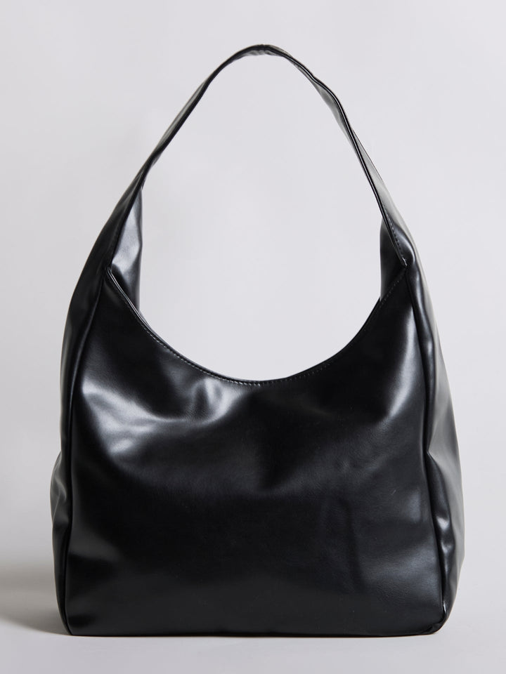 Minimalistisch vegan leer hobo schoudertas