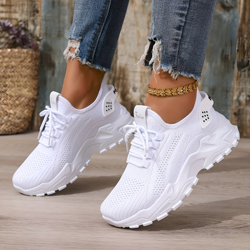 Sportieve Lichtgewicht Sneakers Met Chunky Zool voor Dames