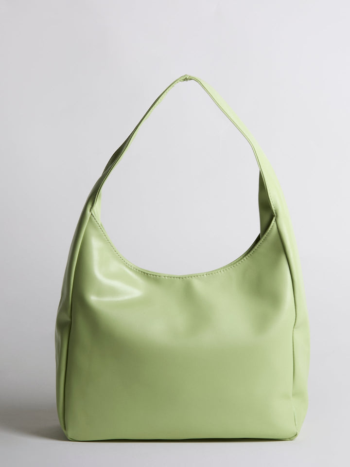 Minimalistisch vegan leer hobo schoudertas