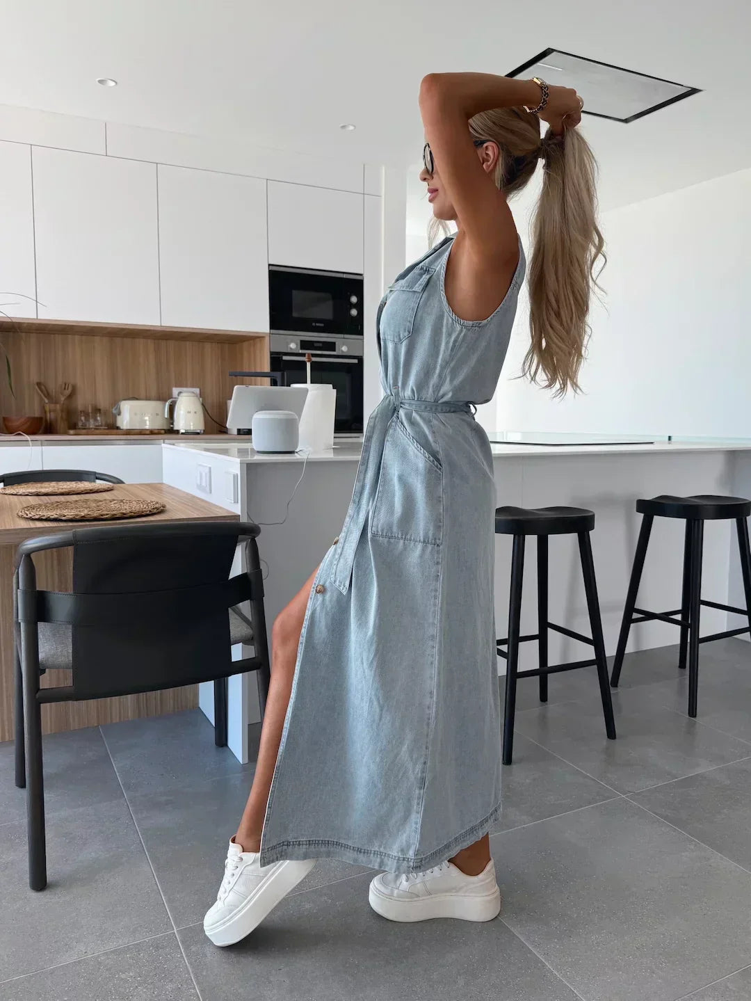 Mirella - Maxi denim jurk
