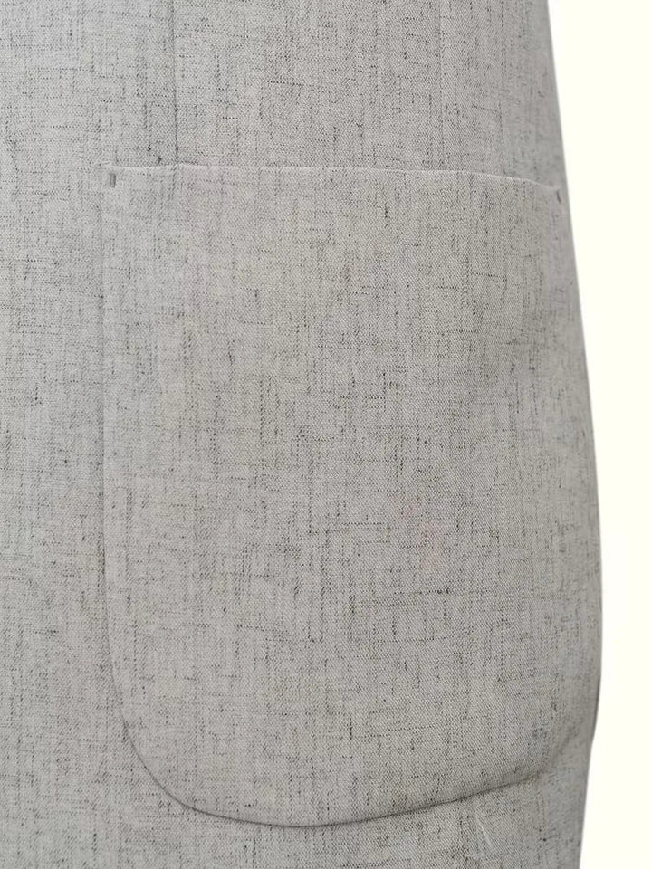 Blazer met V-hals en knopen