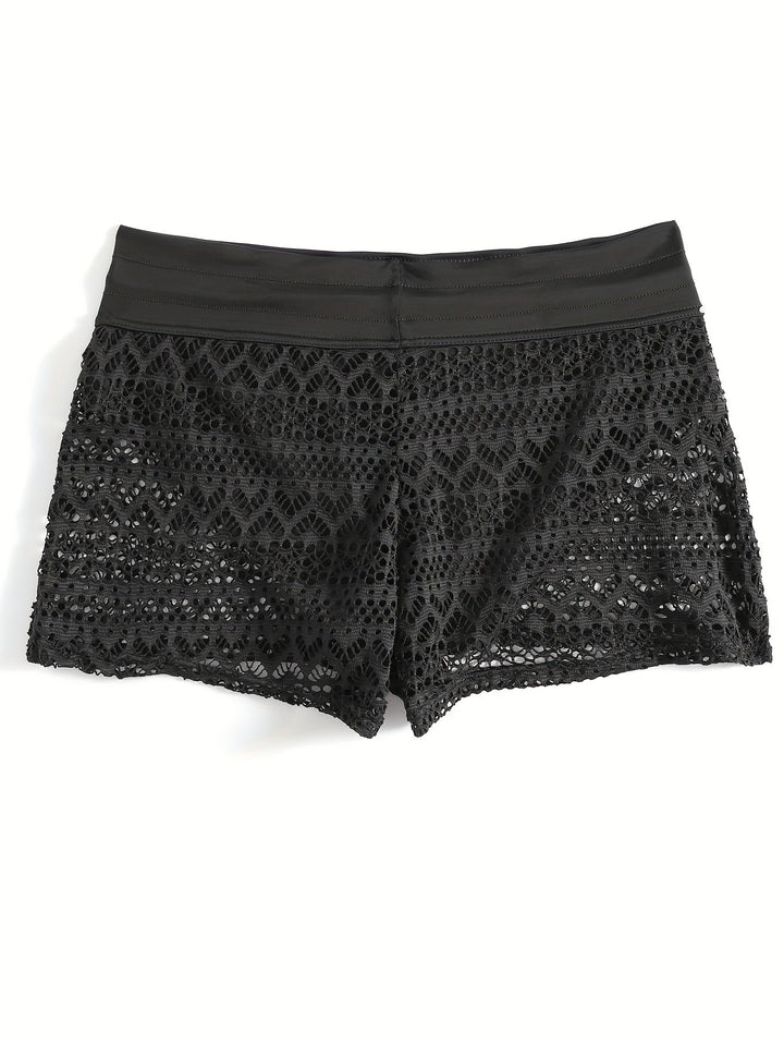 Luchtige Boho Strandshorts Voor Dames Met Elastische Tailleband