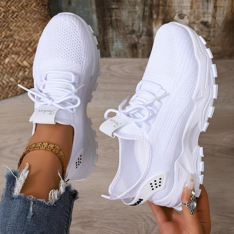 Sportieve Lichtgewicht Sneakers Met Chunky Zool voor Dames