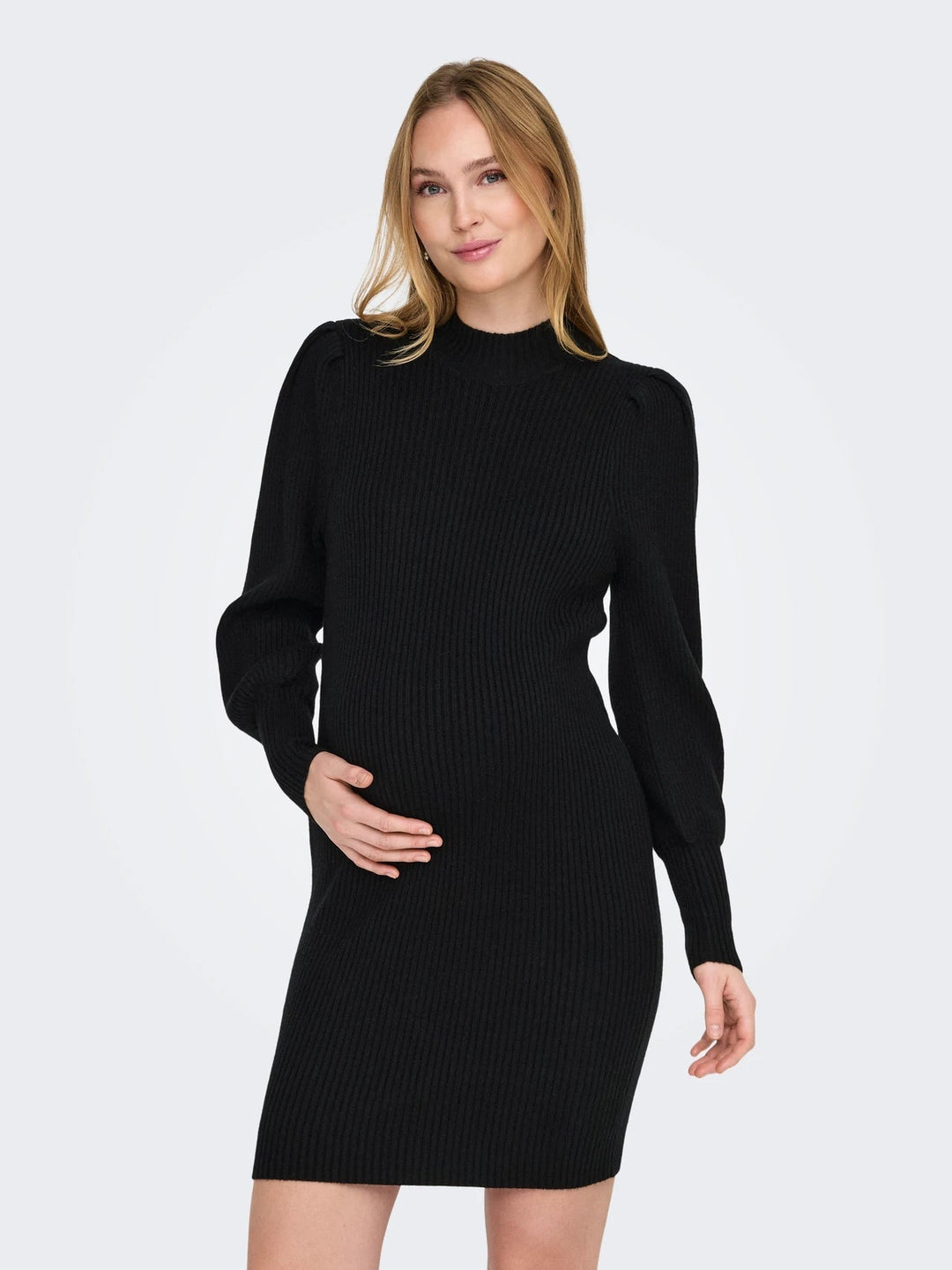 Zwangerschapsjurk Dames Hoge Hals Casual Mini Jurk