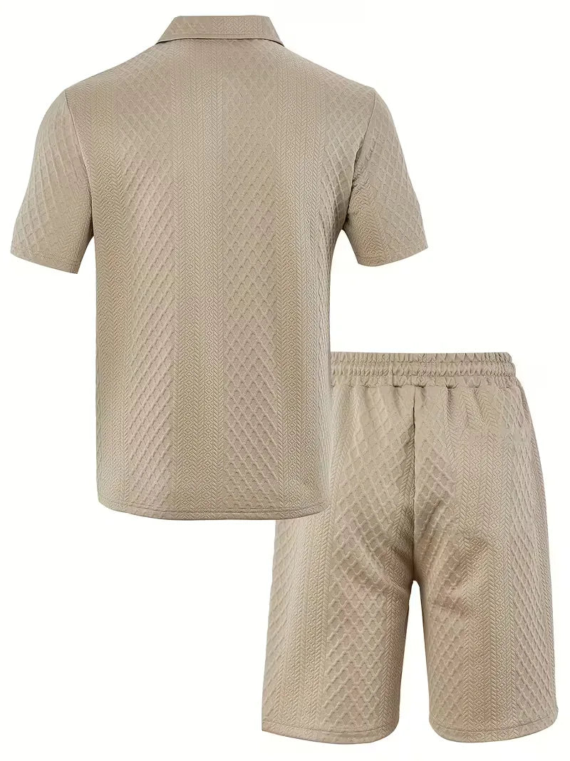 Zomer kledingset met polo en shorts