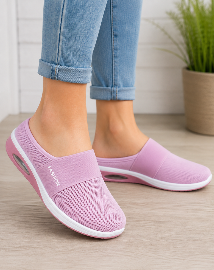 Orthopedische Instappers Met Ademend Mesh Voor Dames