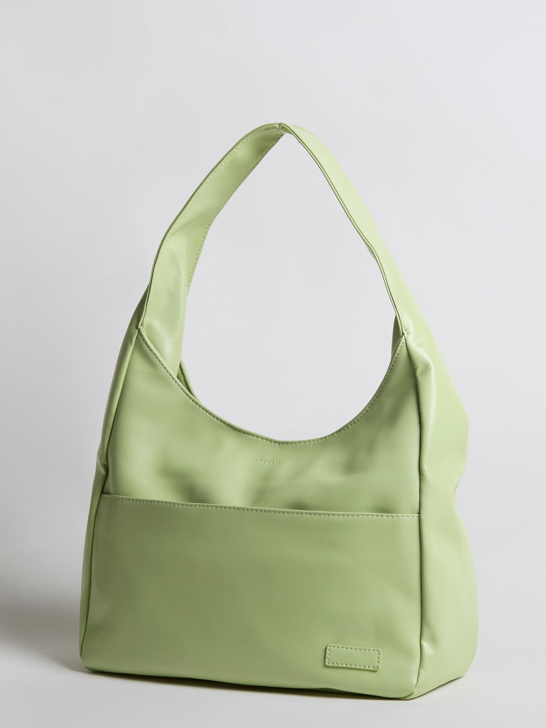 Minimalistisch vegan leer hobo schoudertas
