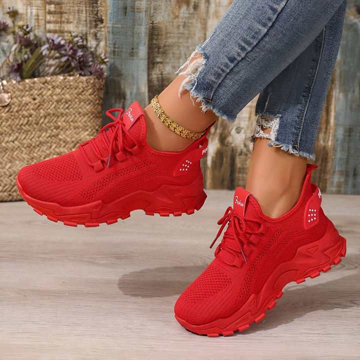Sportieve Lichtgewicht Sneakers Met Chunky Zool voor Dames