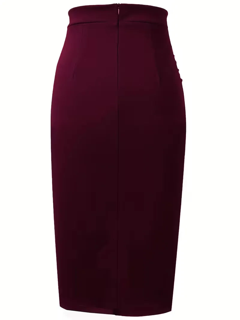 Plooirok met hoge taille
