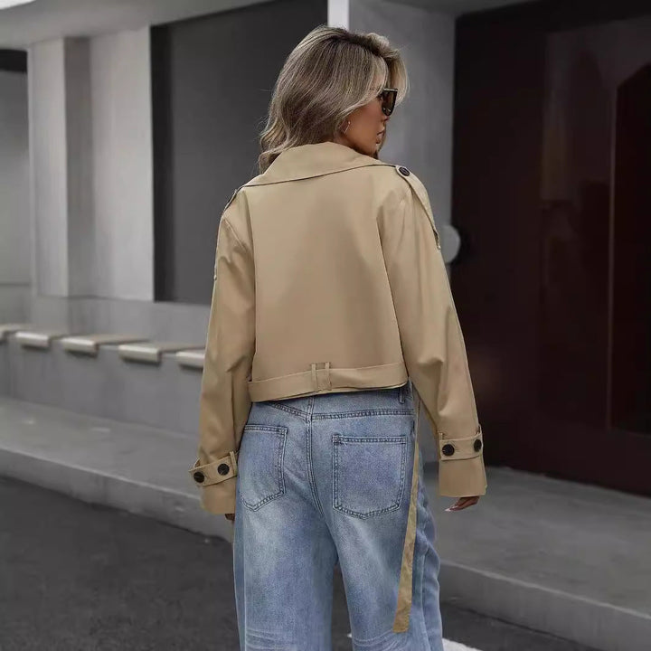 Eline - Elegante korte trenchcoat
