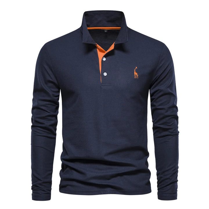 Polo Shirt Heren Knoop Hals Casual