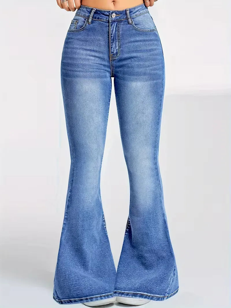 Flared jeans met hoge taille