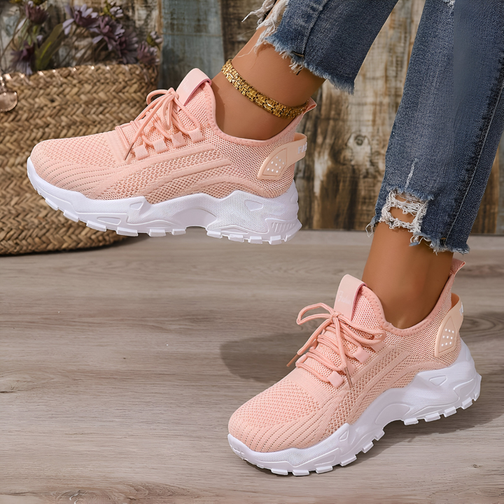 Sportieve Lichtgewicht Sneakers Met Chunky Zool voor Dames