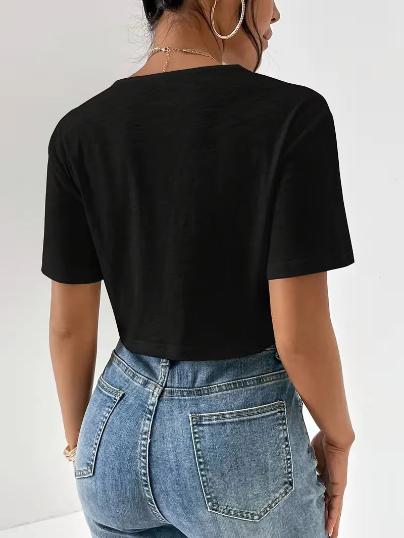 T-shirt met twistdetail