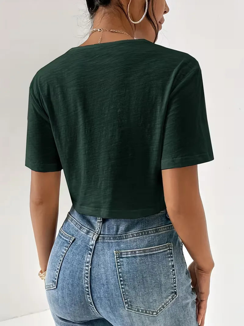 T-shirt met twistdetail