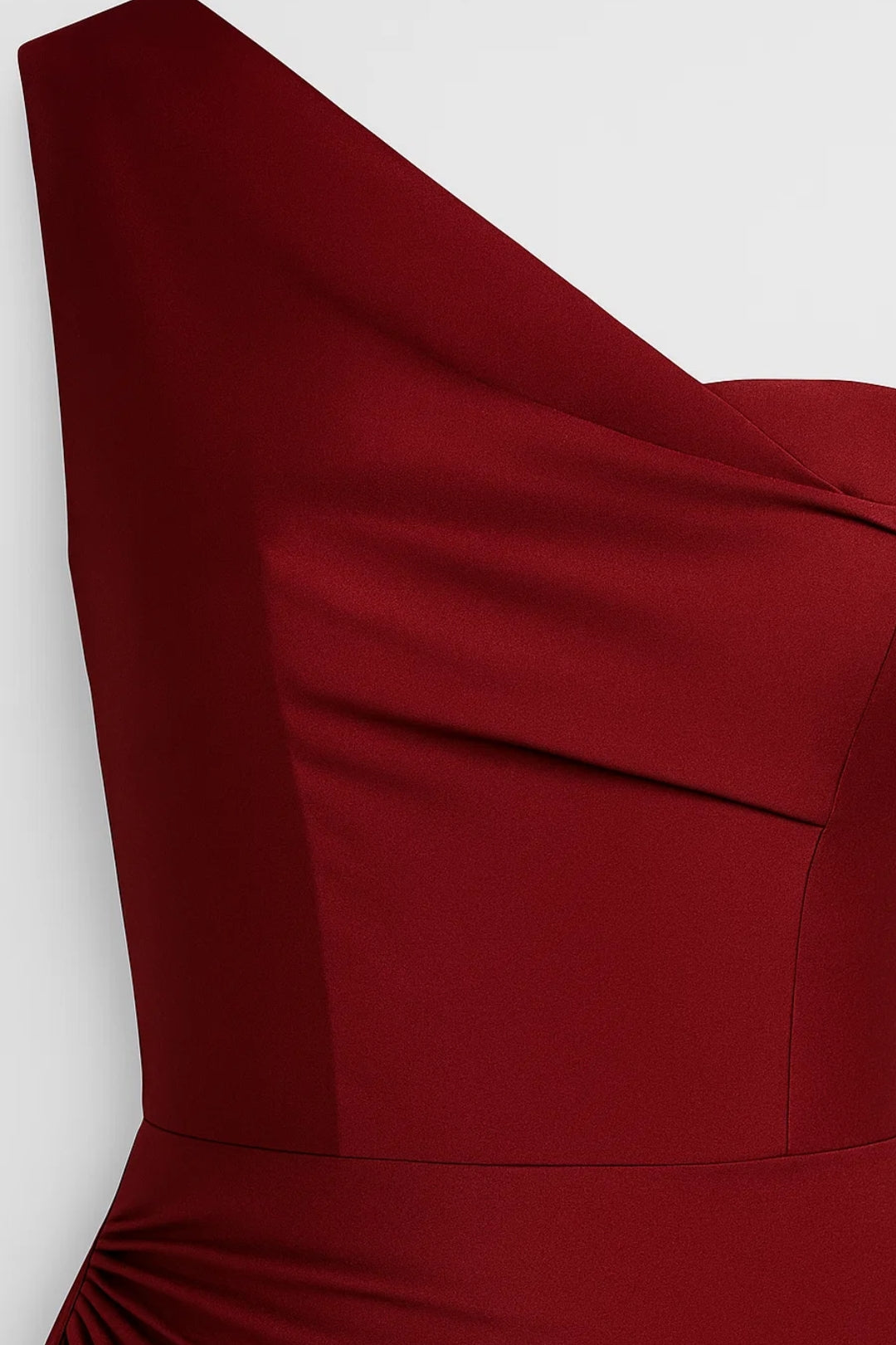 Maxi Jurk Dames - One Shoulder met Split en Drapering | Elegant