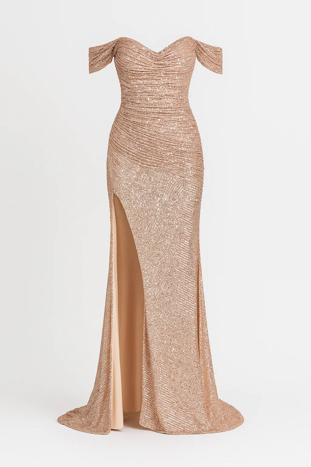 Maxi Jurk Dames - Off Shoulder met Hoge Split | Elegant