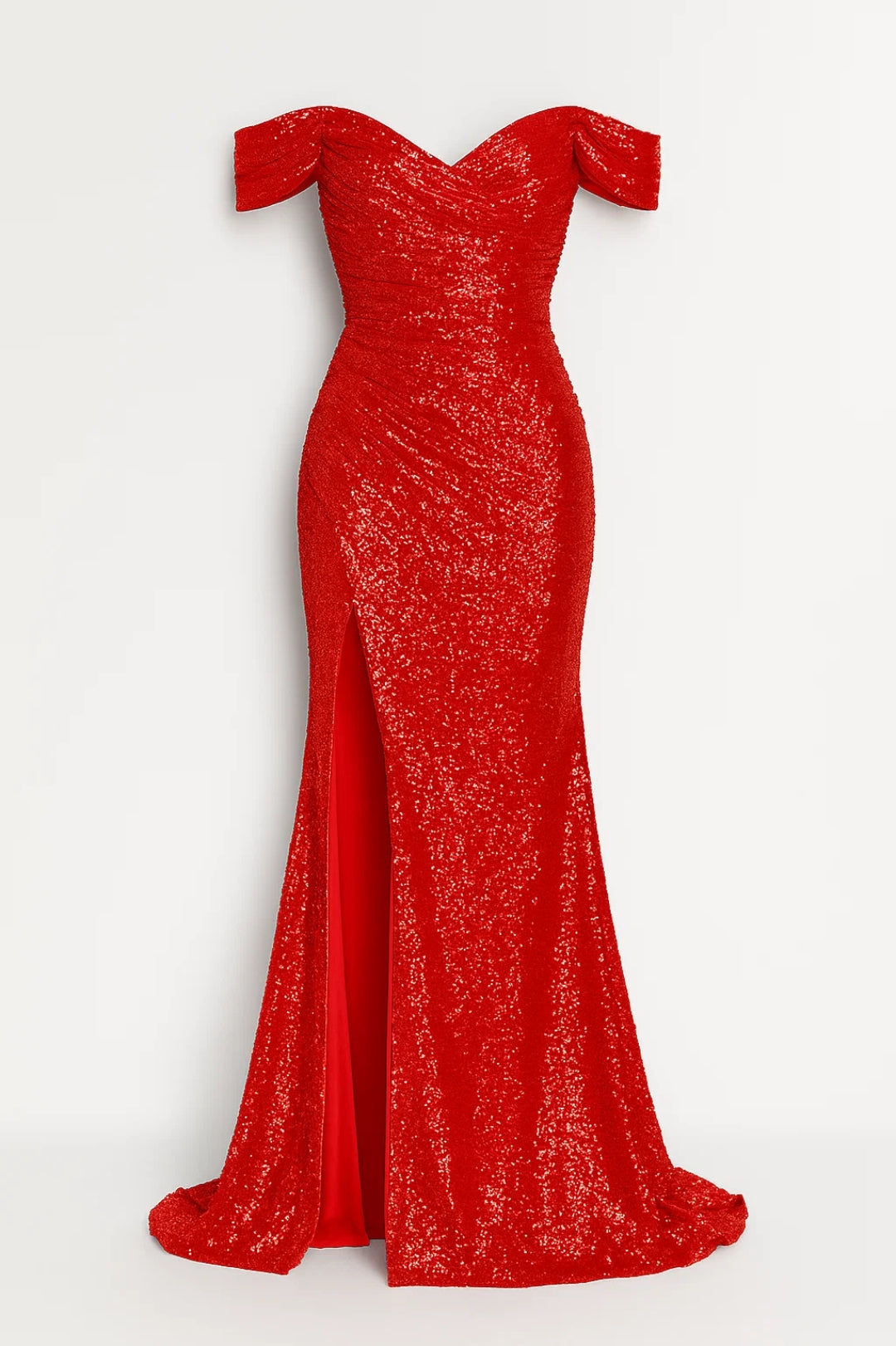 Maxi Jurk Dames - Off Shoulder met Hoge Split | Elegant