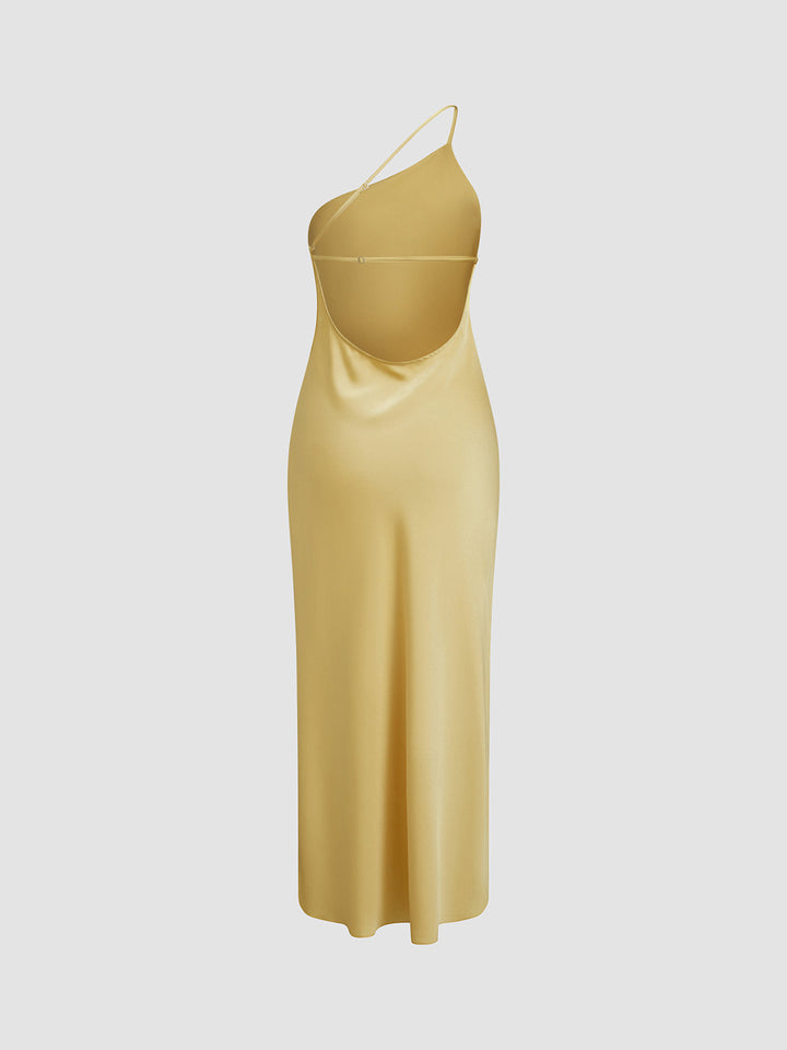Mila-Rae - Dames Maxi Jurk met Open Rug en Split