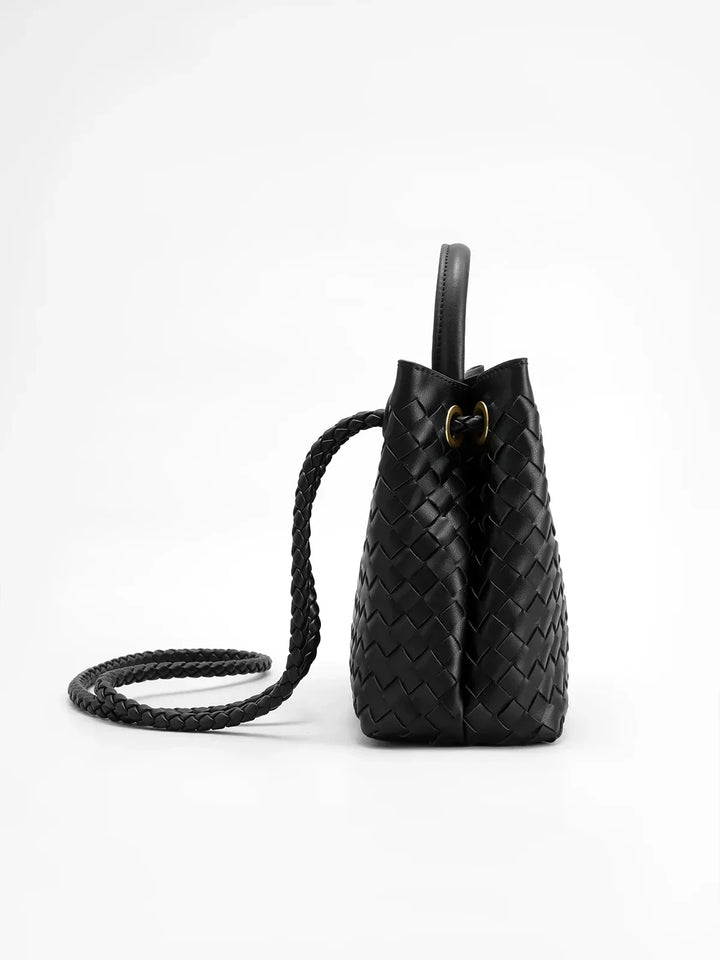 Joline - Luxe handgevlochten handtas