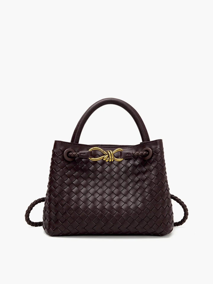 Joline - Luxe handgevlochten handtas