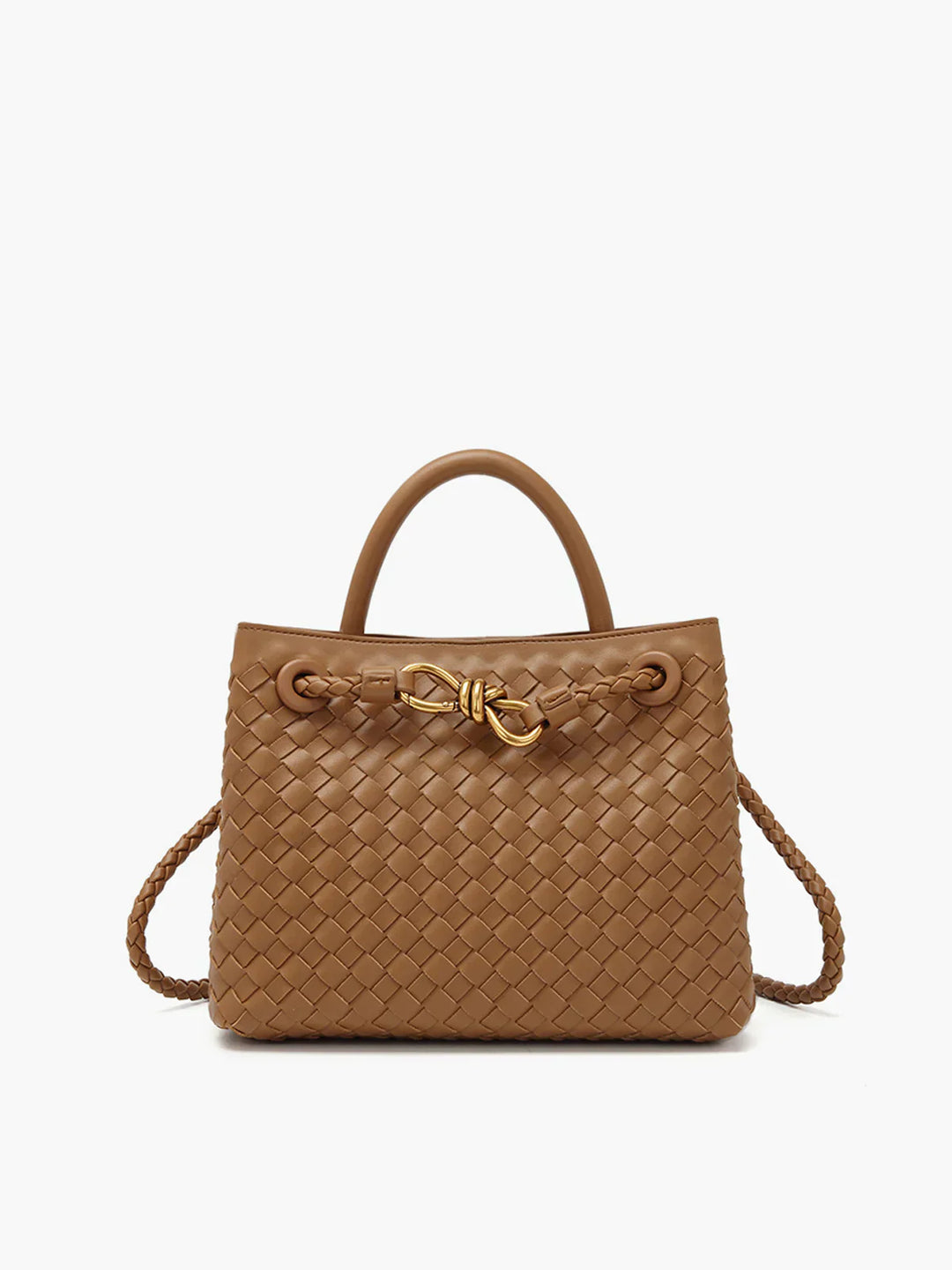 Joline - Luxe handgevlochten handtas