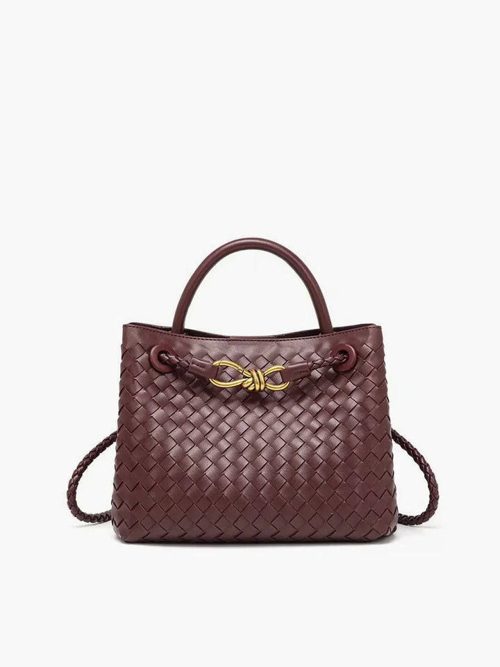 Joline - Luxe handgevlochten handtas