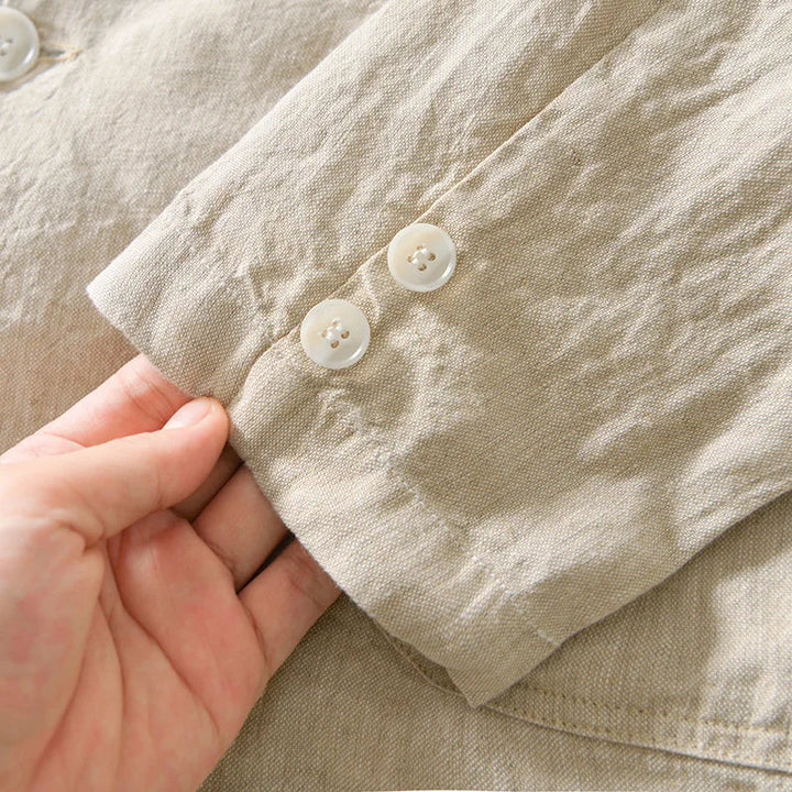 Blazer met reverskraag en opgerolde mouwen